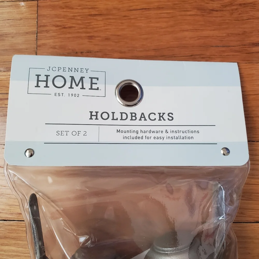 jcpenney aged pewter holdbacks set